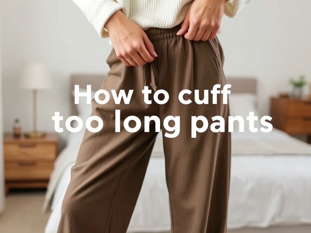 Jak podwinąć za długie spodnie?