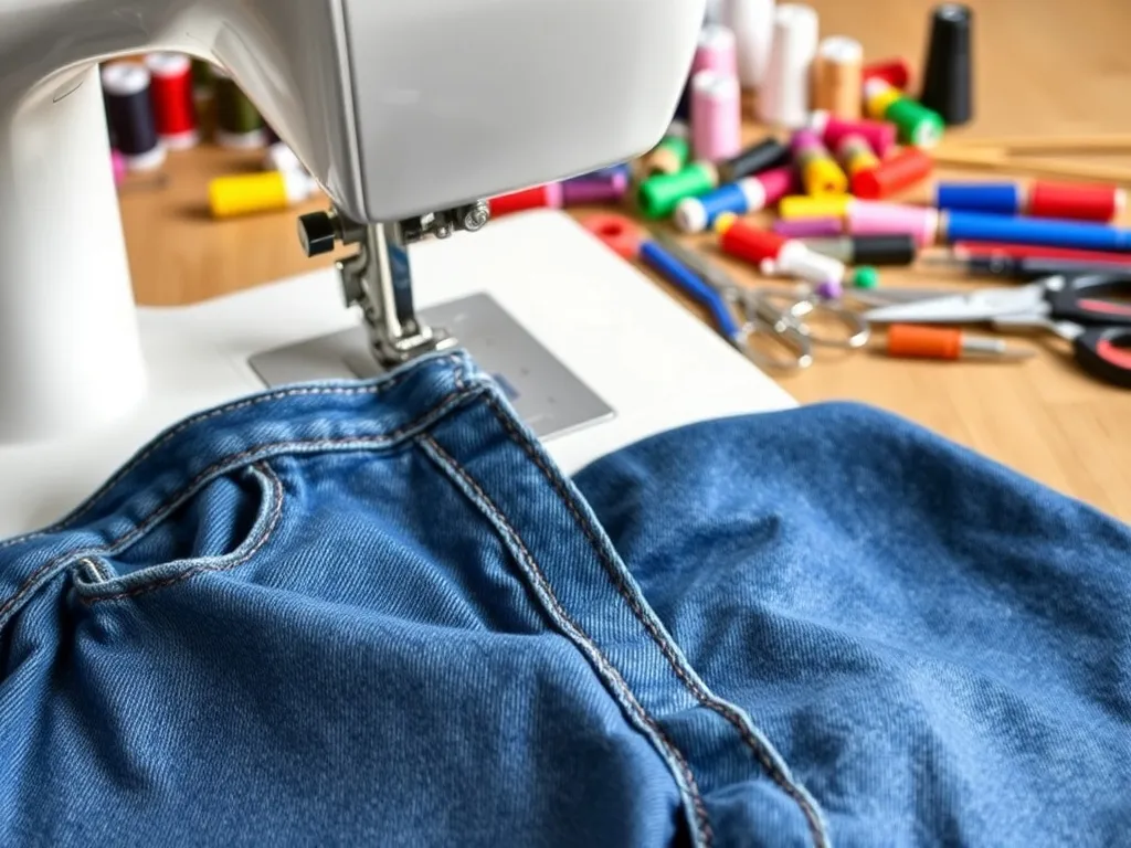 Jak zwęzić spodnie na całej długości?